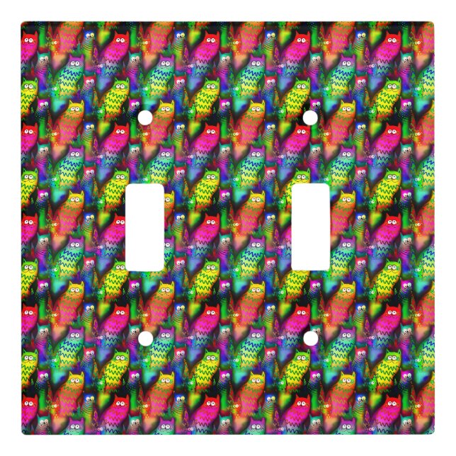 Funny Cats Pattern-54578 Light Switch Cover (Front)