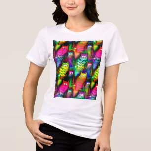 Funny Cats Pattern-54578 Tri-Blend Shirt