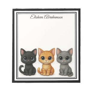 Funny Cats Peeking Note Pad