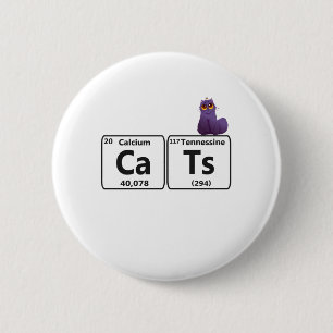 Funny Cats Periodic Table Elements Funny Science T Button