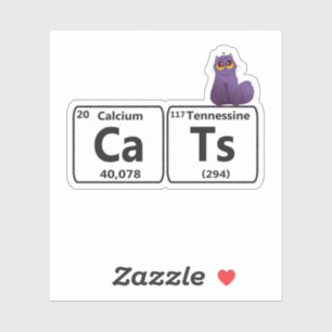 Funny Cats Periodic Table Elements Funny Science T Sticker