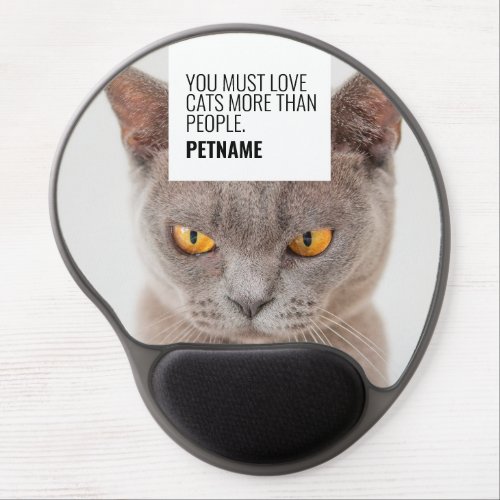 Funny Cats  Personalized photo and text  Gel Mouse Pad