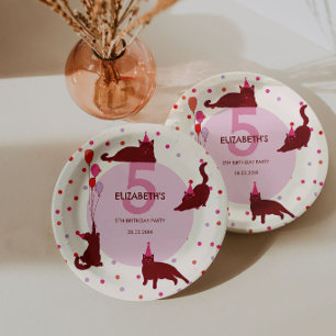 Funny Cats Purrfect Birthday Party Paper Plates