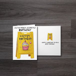 Funny Caution Birthday Card – Yellow Sign with Cup<br><div class="desc">Celebrate a birthday with humor using this clever and quirky birthday card! Featuring a bright yellow caution-style sign that reads “CAUTION PERSON CELEBRATING BIRTHDAY” with a festive cupcake illustration, this card is perfect for anyone who loves a good laugh on their special day. Inside, the message continues the fun with,...</div>