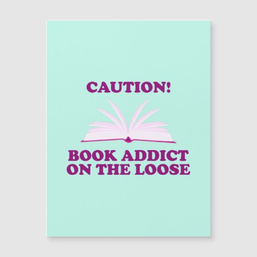 Funny_ Caution Book Addict on The Loose