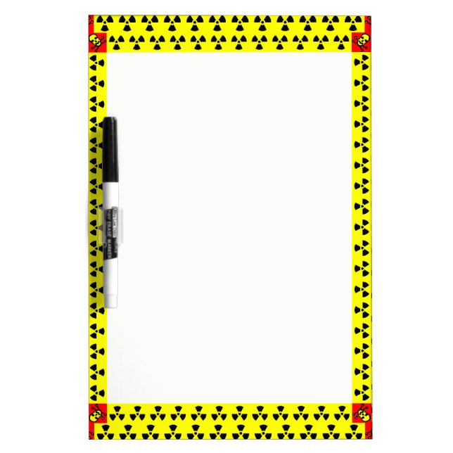 Funny Caution Dry Erase Board (Front)