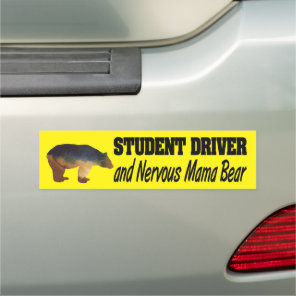 Funny Caution Safety Yellow Student Driver Car Magnet