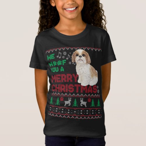 Funny Cavachon Lover Ugly Christmas Dog Lover Xmas T_Shirt