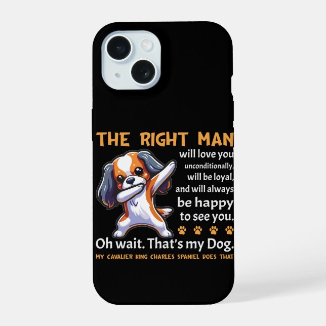 Funny Cavalier King Charles Spaniel Dog Iphone Case (Back)