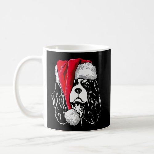 Funny Cavalier King Charles Spaniel Santa Christma Coffee Mug