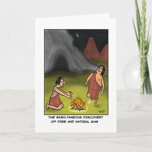 Funny Caveman Card