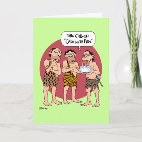 Funny Cavemen Birthday