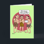 Funny Cavemen Birthday Card<br><div class="desc">Funny Cavemen Birthday Greeting Card for all ages</div>