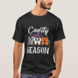 Funny Cavity Season Dentist Halloween Costume Dent T-Shirt