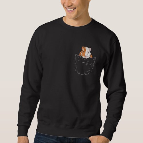 Funny Cavy Lover Guinea Pig Owner Rodent In Breast Sweatshirt