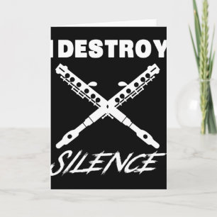 Funny Ccolo Shirt - I Destroy Silence New Year Gif Card