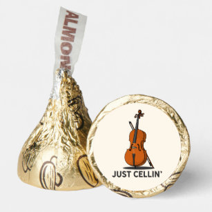 Funny Cellist Just Cellin Cute Cello Birthday Gag Hershey®'s Kisses®