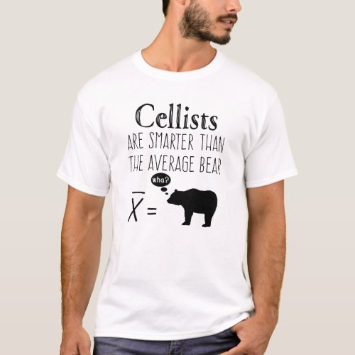 Funny Cello T_shirt _ Average Bear
