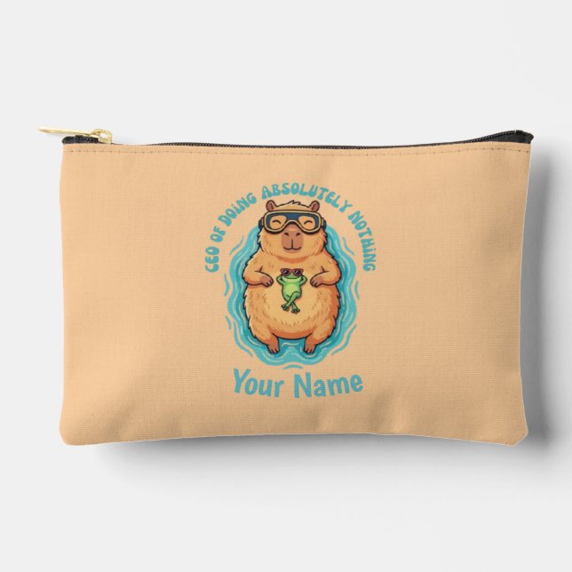 Funny CEO of Doing Nothing  Accessory Pouch (Front)