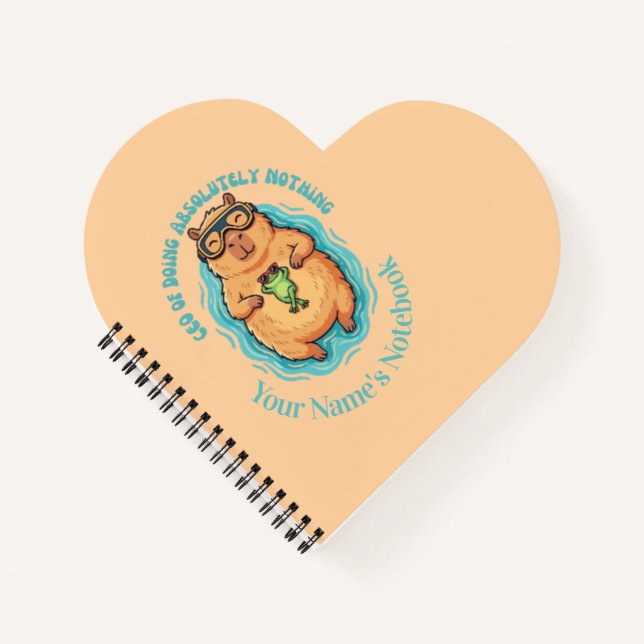 Funny CEO of Doing Nothing Capybara Frog Notebook (Front)