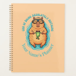 Funny CEO of Doing Nothing Capybara Frog Notebook