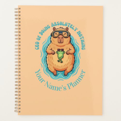 Funny CEO of Doing Nothing Capybara Frog Notebook