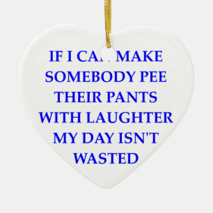 funny ceramic ornament