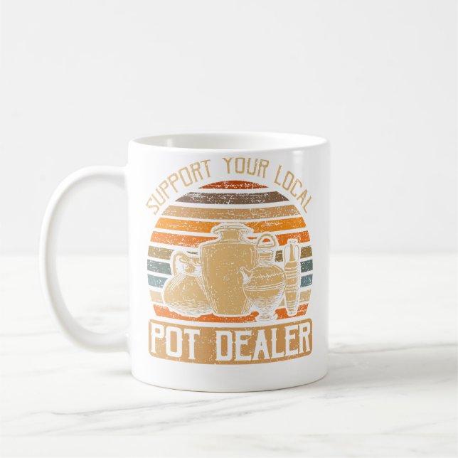 Funny Ceramics Maker Sculpt Kiln Pottery Coffee Mug (Left)