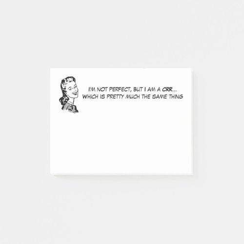 Funny Certified Realtime Reporter CRR Post_it Notes