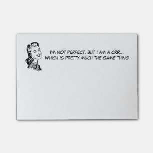Funny Certified Realtime Reporter CRR Post-it Notes