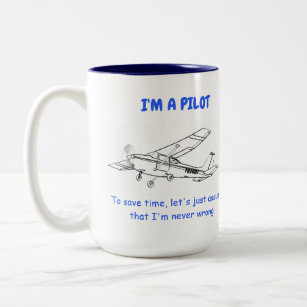 Funny Cessna Pilot Mug