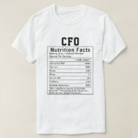 Funny CFO Nutrition Facts Gift For Chief Financial
