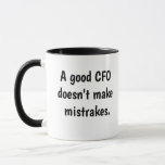 Funny CFO Quote MisQuote Humorous CFO Gift Mug