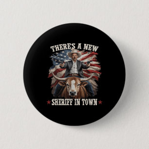 Funny Chad Bianco Cowboy Bianco For California Gov Button