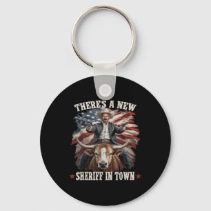Funny Chad Bianco Cowboy Bianco For California Gov Keychain