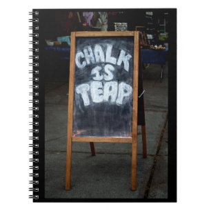Funny chalkboard saying notebook