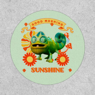 Funny Chameleon Good Morning Sunshine Patch