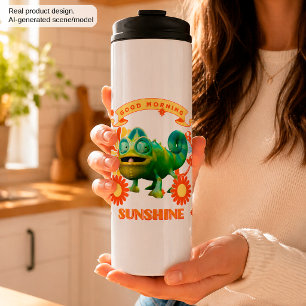 Funny Chameleon Good Morning Sunshine Thermal Tumbler