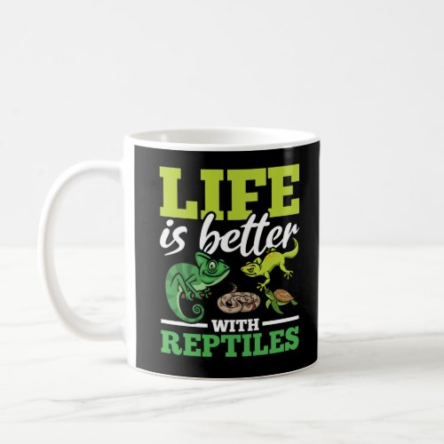 Funny Chameleon Snake Gecko Turtle Reptile Lover Coffee Mug