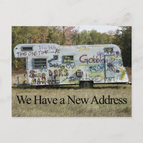 Funny Change of Address Card _ Graffiti Trailer