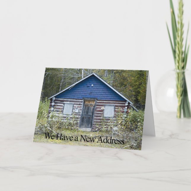 Funny Change of Address Card - Place in the Woods (Front)