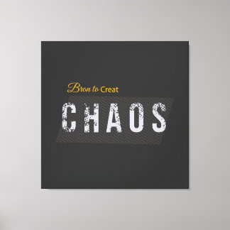 Funny Chaos Creator Streetwear Canvas Print