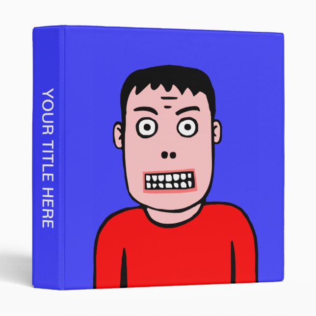 Funny Character 01 3 Ring Binder (Front/Spine)