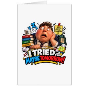 Funny Characters Back to School Balloon Card
