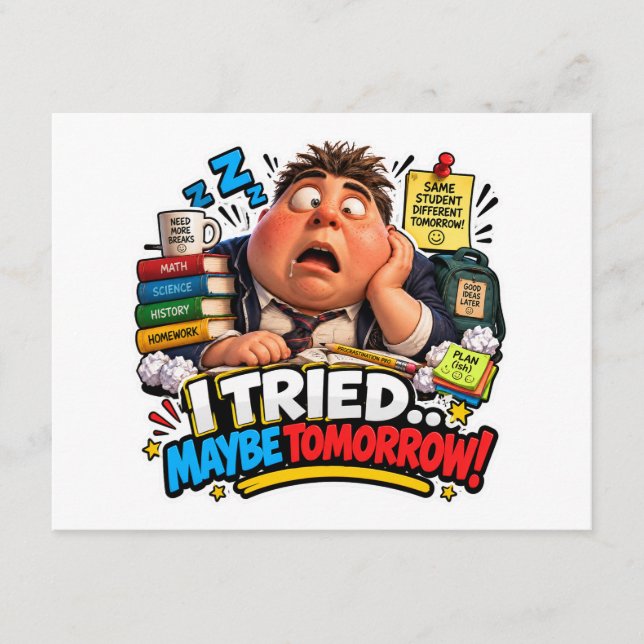 Funny Characters Back to School Balloon Enclosure Card (Front)