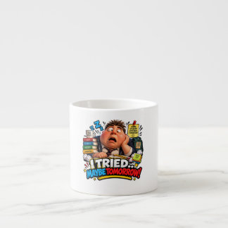Funny Characters Back to School Balloon Espresso Cup