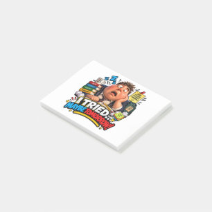 Funny Characters Back to School Balloon Post-it Notes
