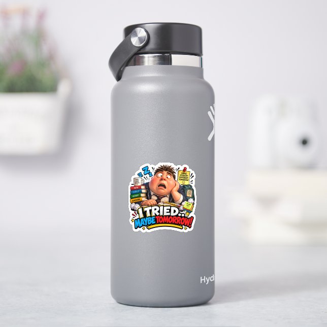 Funny Characters Back to School Balloon Sticker (HydroFlask)