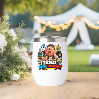 Funny Characters Back to School Balloon Thermal Wine Tumbler