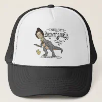 Funny Charlotte Bronte Saurus Dinosaur Book Reader Trucker Hat
